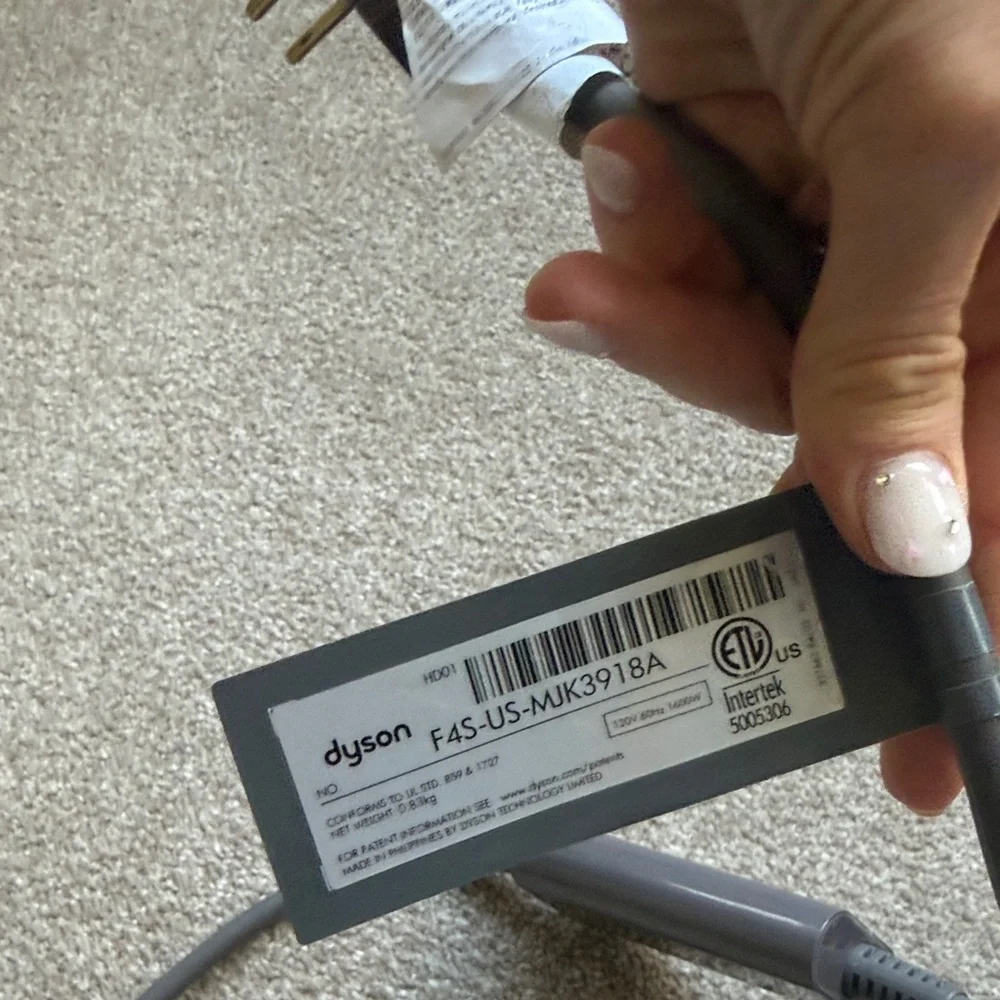 Dyson Hair Dryer in Pink and Black - Picture 2 of 3